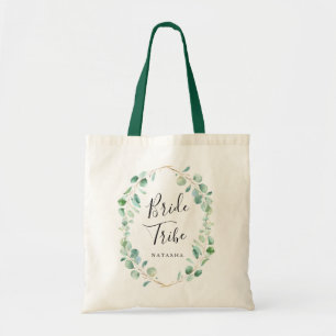 Bolso De Tela Tribu de la novia del verdor del eucalipto de la