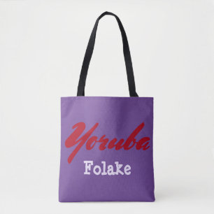 Bolso De Tela Tribu Yoruba Púrpura