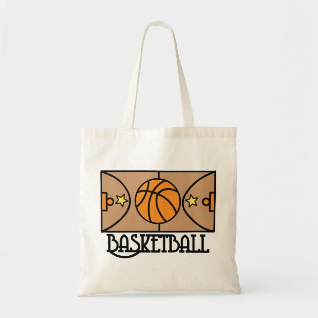 Bolso De Tela Tribunal de Baloncesto (Frente)