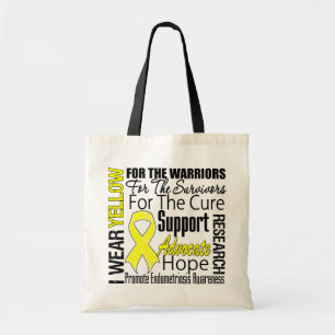 Bolso De Tela Tributo amarillo de la cinta del desgaste de la