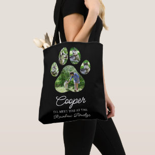 Bolso De Tela Tributo de impresión con nombre de Mascota y fotos