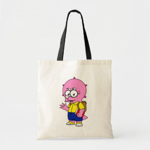 Bolso De Tela Triceratops Con Mochila Y Libro De Texto.