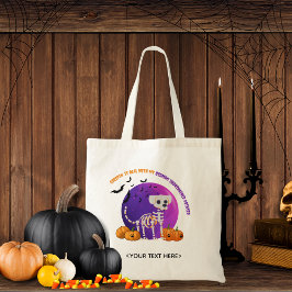 Bolso De Tela Trick de golosinas de Halloween o truco de tote