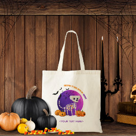 Bolso De Tela Trick de golosinas de Halloween o truco de tote