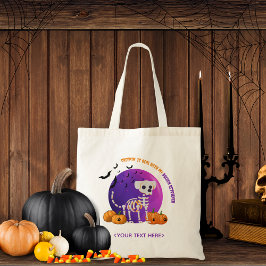 Bolso De Tela Trick de golosinas de Halloween o truco de tote