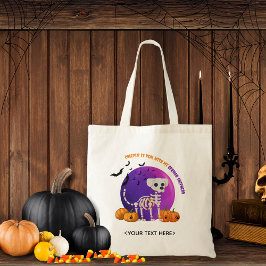 Bolso De Tela Trick de golosinas de Halloween o truco de tote
