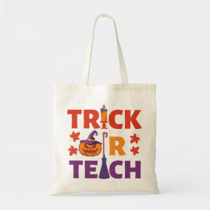 Bolso De Tela Trick O Enseñanza De Halloween