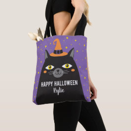 Bolso De Tela Trick o maleta de gato de Halloween