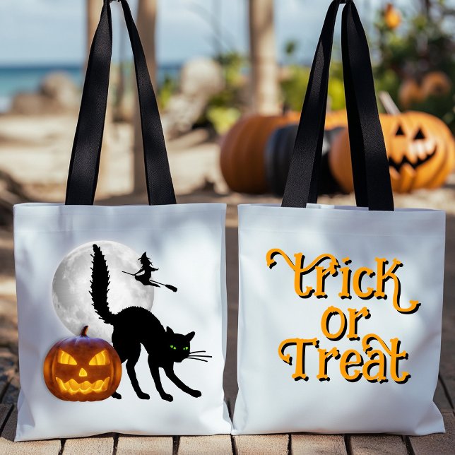 Bolso De Tela Trick o Tote de tratamiento para adultos Black Cat (Subido por el creador)