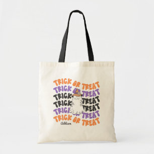 Bolso De Tela Trick O Trampa Tote Bag De Fantasma Cuto