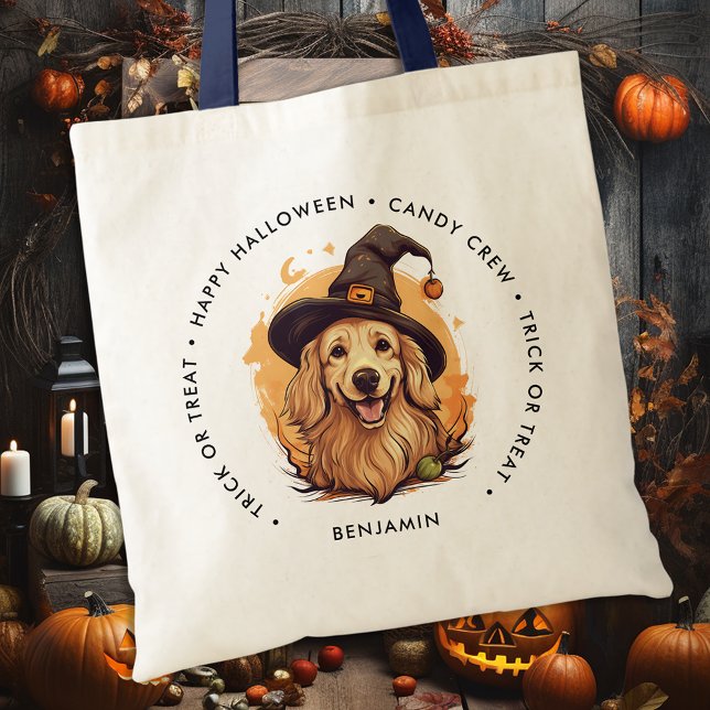 Bolso De Tela Trick O Tratamiento Personalizado De Perro De Hall (Subido por el creador)