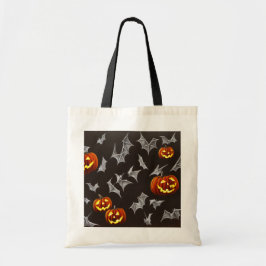 Bolso De Tela Trick O Trato De Bats Y Lanterns