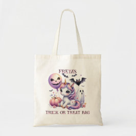 Bolso De Tela Trick o trato de unicornio lindo