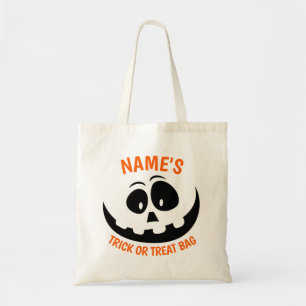 Bolso De Tela Trick o trato personalizado de Halloween