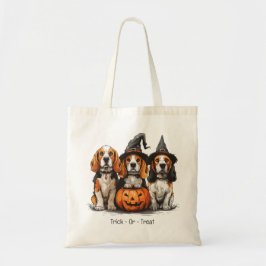 Bolso De Tela Trick O Treat Halloween Beagle Dogs