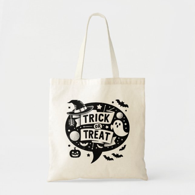 Bolso De Tela Trick o Tret Tote Bag (Frente)
