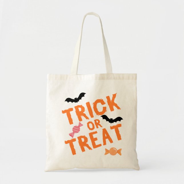 Bolso De Tela Trick-or-Treat (Frente)