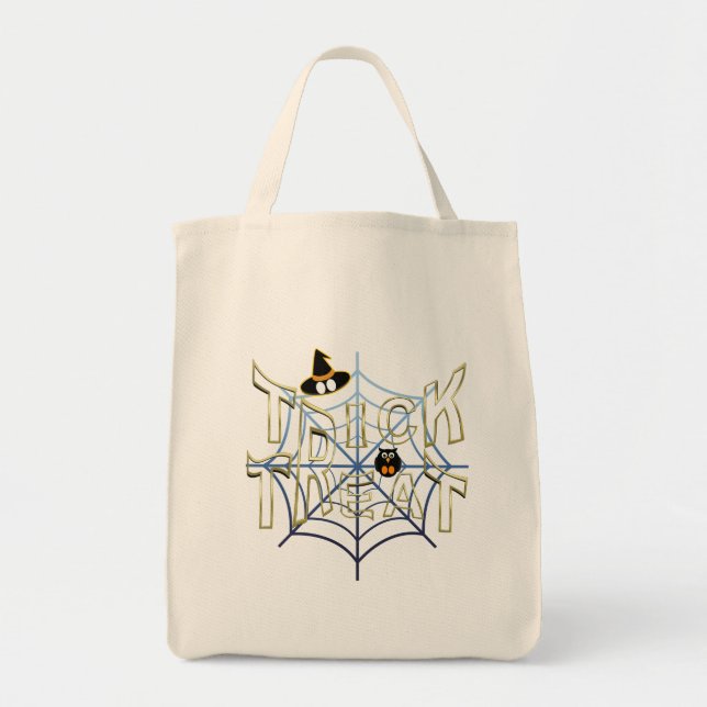 Bolso De Tela Trick-or-Treat-Haloween (Frente)