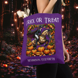 Bolso De Tela Trick or Treat Horse Tote