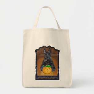 Bolso De Tela Trick or Treat Scottie Halloween