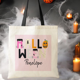 Bolso De Tela Trick personalizado de Halloween o trata calabaza 