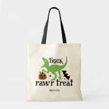 Trick Rawr Treat Personalizado Dinosaur Halloween