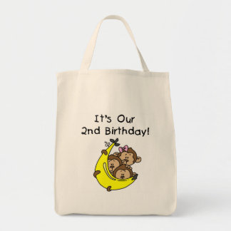Bolso De Tela Trillizos 2 - Dos niños/ una camiseta Chica