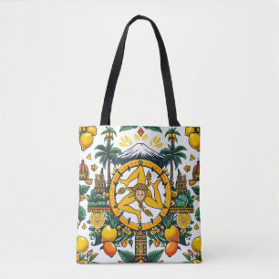 Bolso De Tela Trinacria Sicilian Design