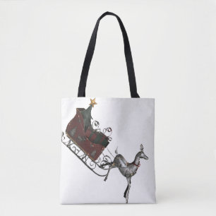 Bolso De Tela Trineo de Navidad de Santa