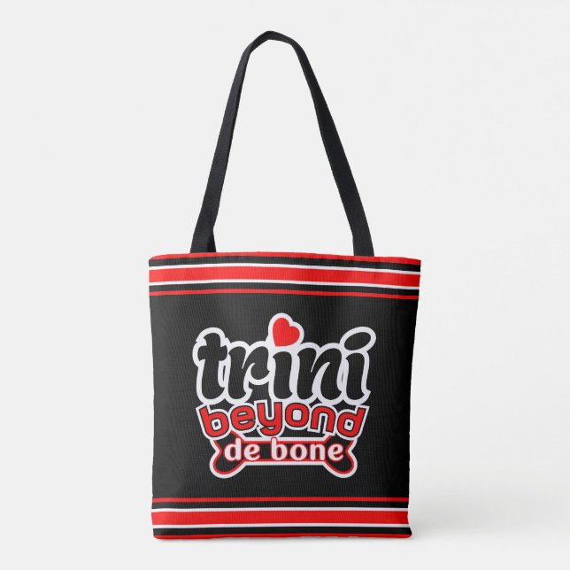 Bolso De Tela Trini divertido y gracioso más allá de De Bone (Reverso)
