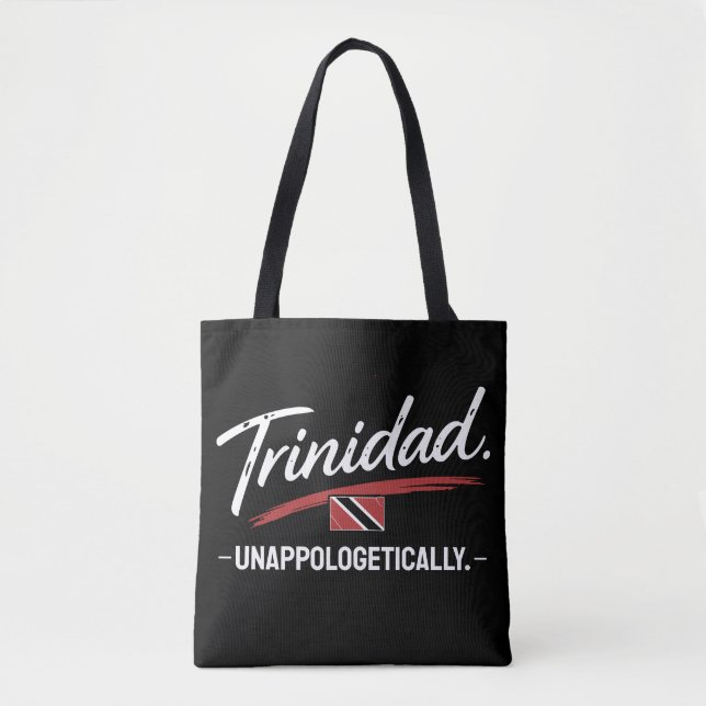 Bolso De Tela Trinidad Orgullosamente Pride TEXTO BLANCO (Anverso)