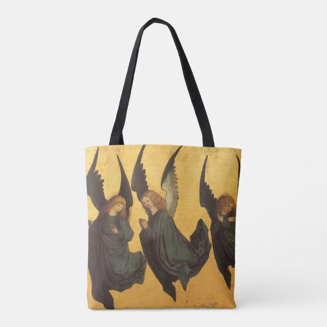 Bolso De Tela Trío de ángeles renacentistas por maestro de House (Reverso)