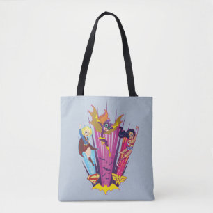 Bolso De Tela Trío de Chicas Super Hero de DC