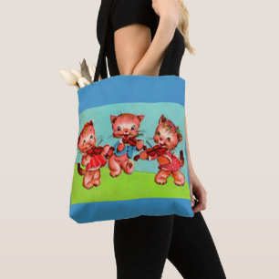 Bolso De Tela trío violinista kitten