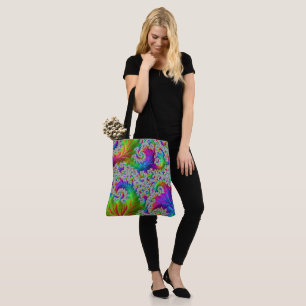 Bolso De Tela Trippy Rainbow Fracta