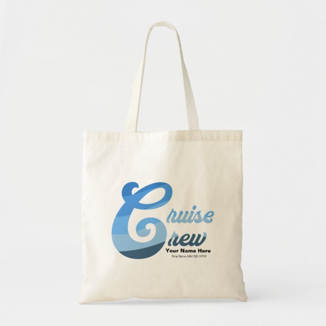 Bolso De Tela Tripulación de cruceros (Frente)
