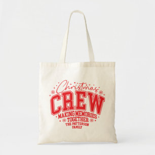 Bolso De Tela Tripulación de Navidad Nombre de Familia Personali