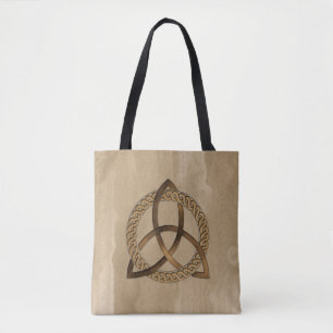 Bolso De Tela Triquetra Celta Trinity Knot All Over Print Tote