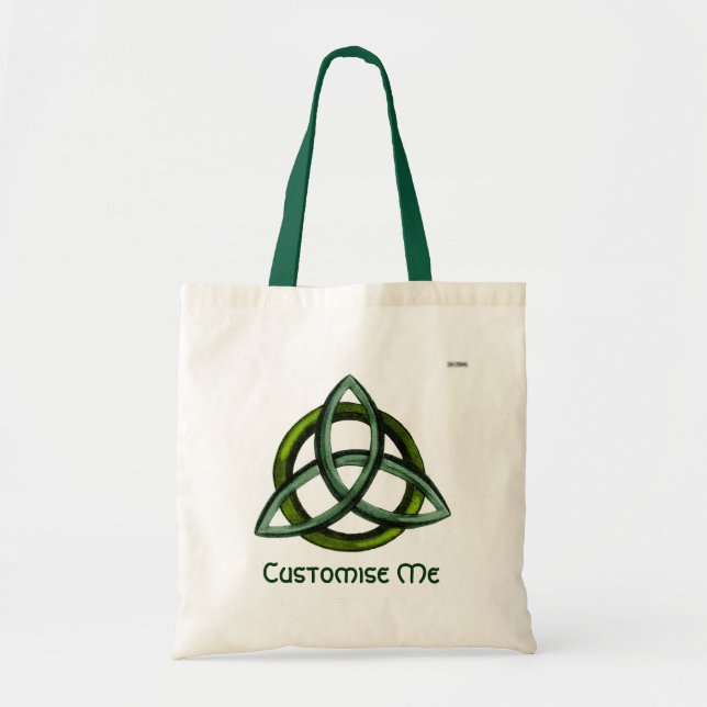 Bolso De Tela Triquetra (verde) (Frente)