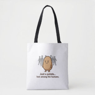 Bolso De Tela Triste Papa y la distrada multitud
