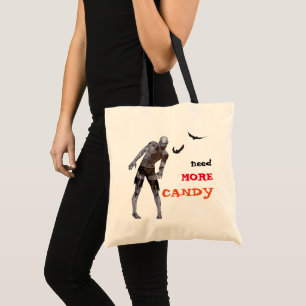 Bolso De Tela Triste truco o truco de Halloween Zombie