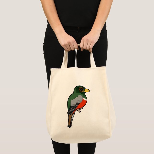 Bolso De Tela Trogon elegante Birdorable (Anverso (producto))