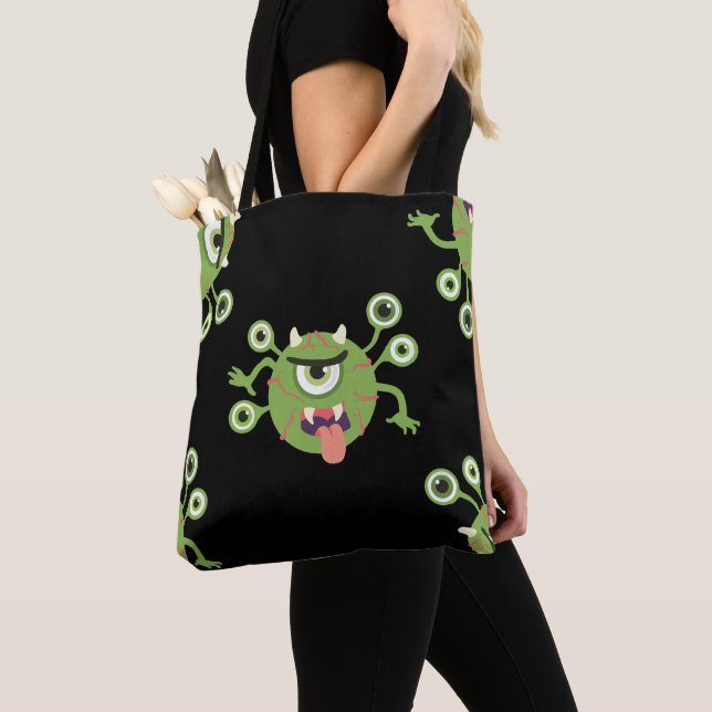 Bolso De Tela troll del ojo (Detalle)
