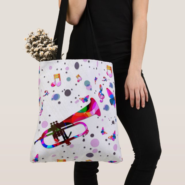 Bolso De Tela Trompeta festiva (Detalle)