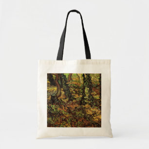 Bolso De Tela Troncos de árboles con hiedra de Vincent van Gogh