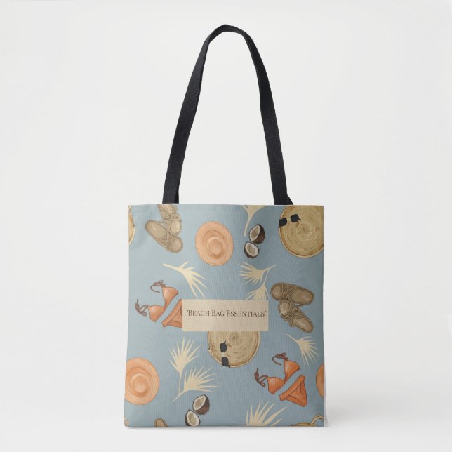 Bolso De Tela "Tropical Boho Getaway" (Anverso)