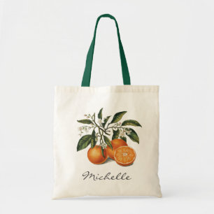 Bolso De Tela Tropical de verano de moda acuarela cítricos naran