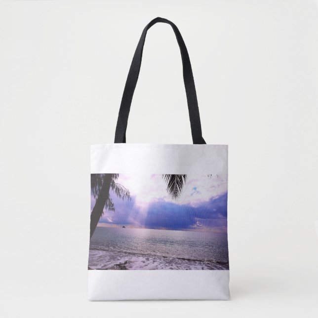 Bolso De Tela Tropical Photo Print Tote Bag (Anverso)