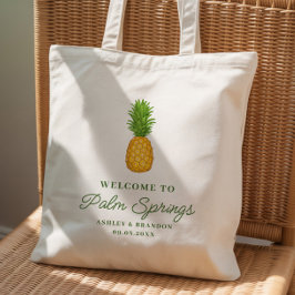 Bolso De Tela Tropical Pineapple Hotel Wedding Welcome