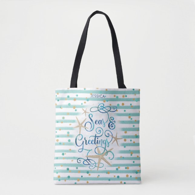 Bolso De Tela Tropical "SEAson's Greetings" (Saludos de SEAson)  (Anverso)